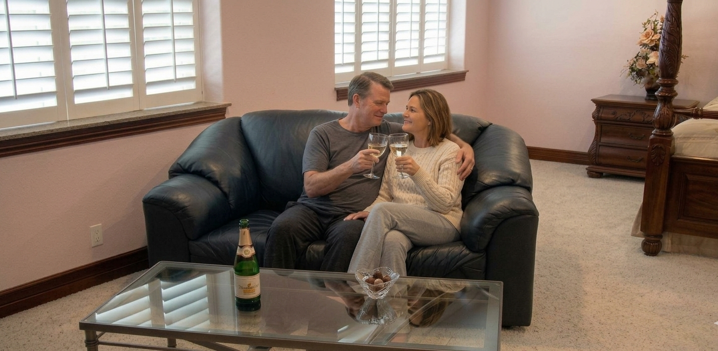 Couple night out at Greenwell Inn Price, Utah