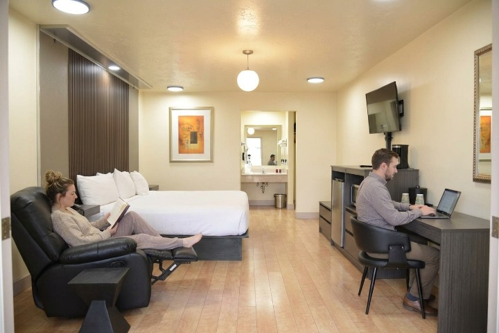 man and wife in room